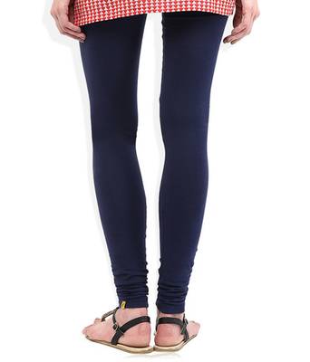 Purple cotton lycra stitched leggings 4