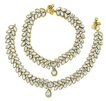 gold plated anklets 1