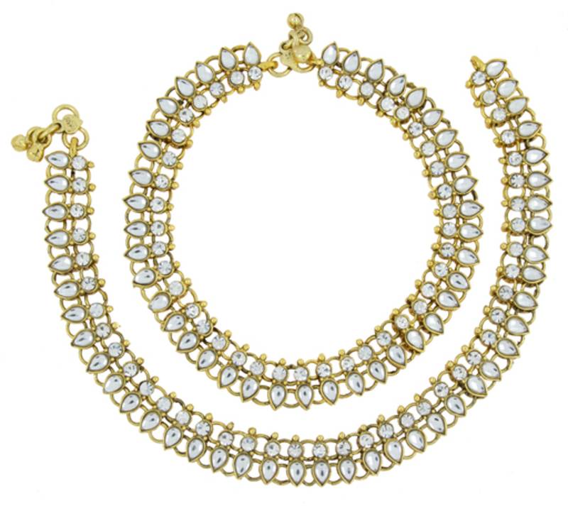 gold plated anklets
