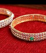 Gold stone bangles and bracelets