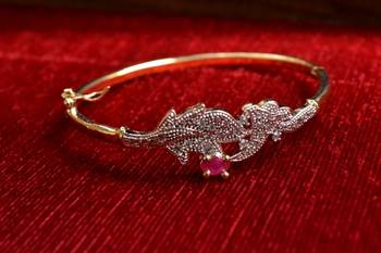 Gold stone bangles and bracelets 1