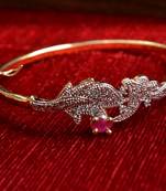 Gold stone bangles and bracelets