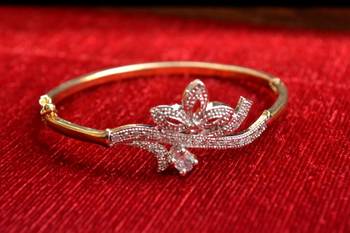Gold stone bangles and bracelets 1