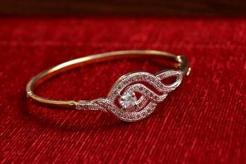 Gold stone bangles and bracelets 1