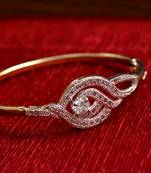 Gold stone bangles and bracelets