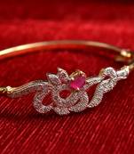 Gold stone bangles and bracelets