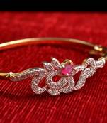 Gold stone bangles and bracelets
