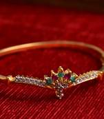 Gold stone bangles and bracelets