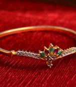 Gold stone bangles and bracelets