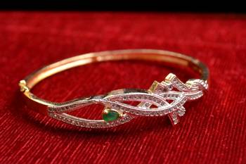 Gold stone bangles and bracelets 1
