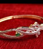 Gold stone bangles and bracelets