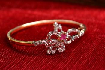 Gold stone bangles and bracelets 1