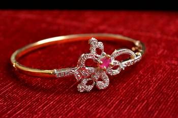 Gold stone bangles and bracelets 1