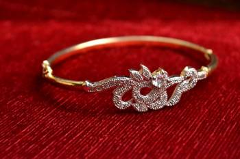 Gold stone bangles and bracelets 1