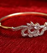 Gold stone bangles and bracelets