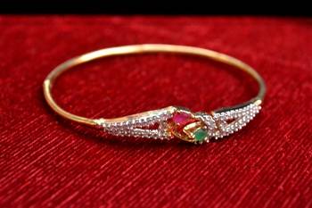 Gold stone bangles and bracelets 1