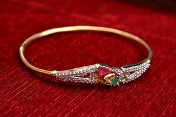 Gold stone bangles and bracelets 1