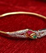 Gold stone bangles and bracelets