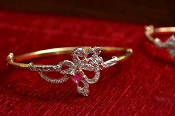 Gold stone bangles and bracelets 1