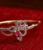 Gold stone bangles and bracelets