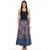 Blue cotton printed wrap around free size skirt