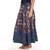 Blue cotton printed wrap around free size skirt