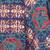 Blue cotton printed wrap around free size skirt