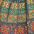 Green cotton printed wrap around free size skirt