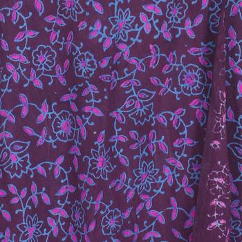 Purple cotton printed wrap around free size skirt 5