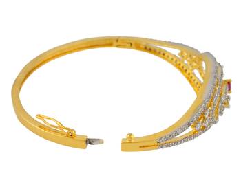 Red Cubic Zirconia Bangles And Bracelets 3