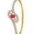 Affinity Jewellers Red Cubic Zirconia Bangles And Bracelets