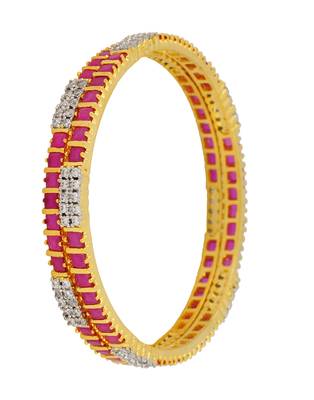 Red Cubic Zirconia Bangles And Bracelets 1