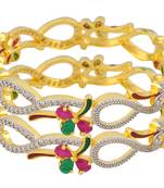 Red Cubic Zirconia Bangles And Bracelets
