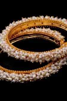 Real Pearls Seed Pearls Bangles From Hyderabad(Sridevi Bangle