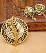 Lovely Designer Matt Finish Cz Pendant Set