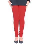 Pink cotton lycra stitched leggings