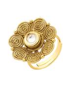 Gold Kundan Rings