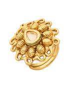 Gold Kundan Rings
