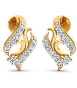 0.16ct diamond studs 18kt gold earrings