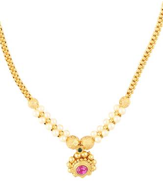 Crystal Yellow Gold Alloy Combo Pack Of 2 Necklace 7