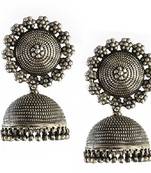 Silver Beads Studded Beautiful Designer Jhumki