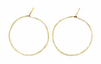 Special golden hoops earrings 1