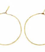 Special golden hoops earrings