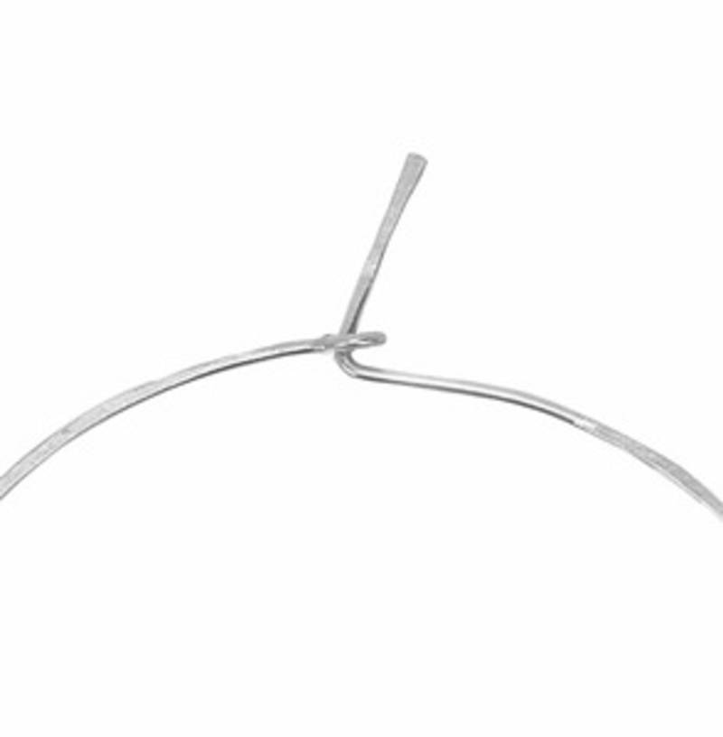 Special silver hoops earrings