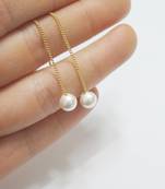 Special fancy unique pearl earrings