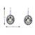 Peridot and pearl stone sterling silver drop earring