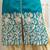 Turquoise bhagalpuri embroidered patiala salwar SUIT DRESS MATERIAL