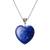 Lapis lazuli heart shaped pendant throat chakra healing crystal gemstone jewellery