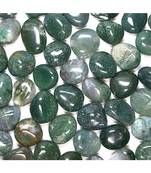 Moss agate tumbled stone set of 7 chakra healing crystal gemstone jewellery