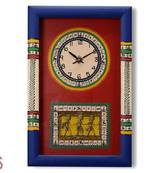 Tribal Art Hand Painted Wall Clock